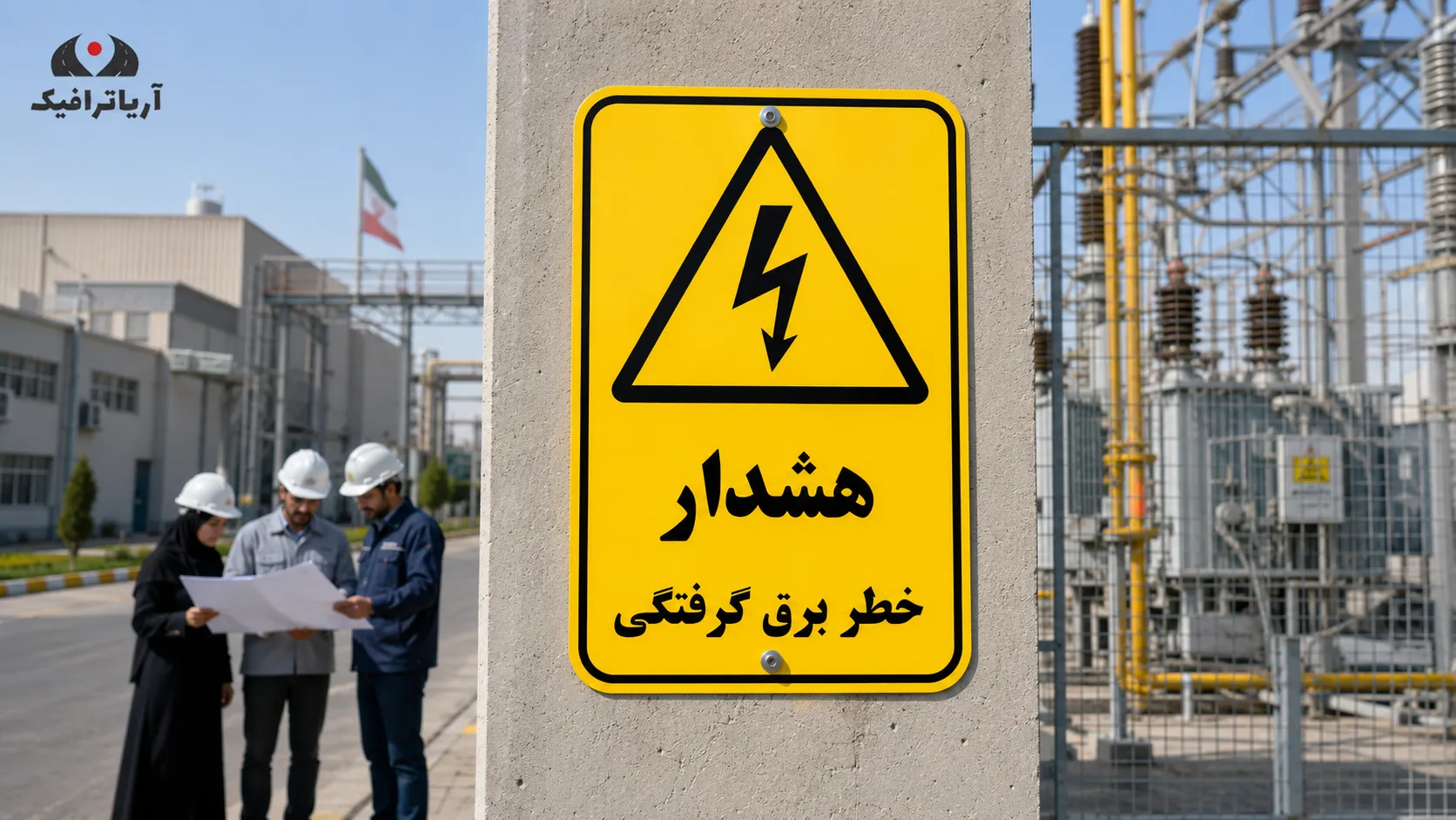 کاربردهای تابلو خطر برق گرفتگی