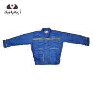 کاپشن شلوار طرح دار آبی پوشش کار
